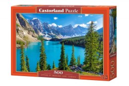 Puzzle 500 elementów Jezioro Moraine Kanada Castor