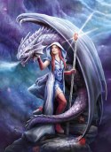 Puzzle 1000 elementów ANE STOKES COLLECTION Dragon Mage Clementoni