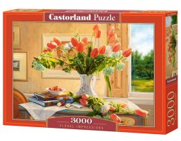 Puzzle 3000 elementów Kwiatowe impresje Castor