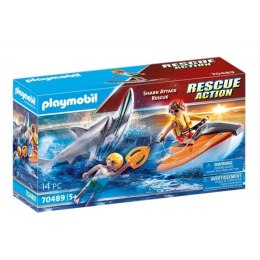 Zestaw figurek Rescue Action 70489 Akcja ratunkowa: Atak rekina Playmobil