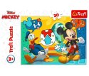 Puzzle 30 elementów Myszka Miki i Wesoły Domek Mickey Trefl