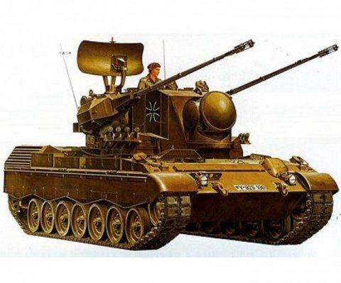 Model plastikowy Flakpanzer Gepard 1/35 Tamiya