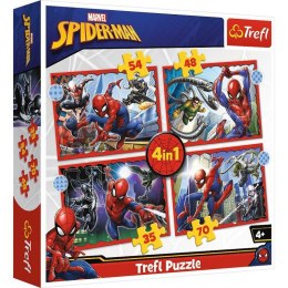 Puzzle 4w1 Bohaterski Spider Man Trefl