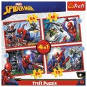 Puzzle 4w1 Bohaterski Spider Man Trefl