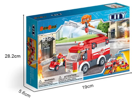 Banbao Bausatz - Feuerwehrauto 7131