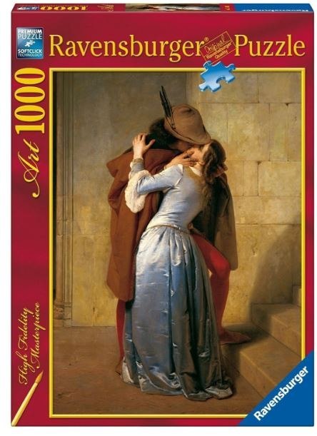 Ravensburger: Puzzle 1000el. - Hayez: Pocałunek