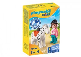 Figurki 1.2.3 70404 Amazonka z koniem Playmobil