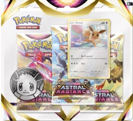 Karty Astral Radiance 3-Pack Blister Eevee Pokemon TCG