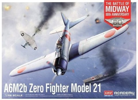 Model plastikowy Samolot A6M2B Zero Fighter 21 1/48 Academy