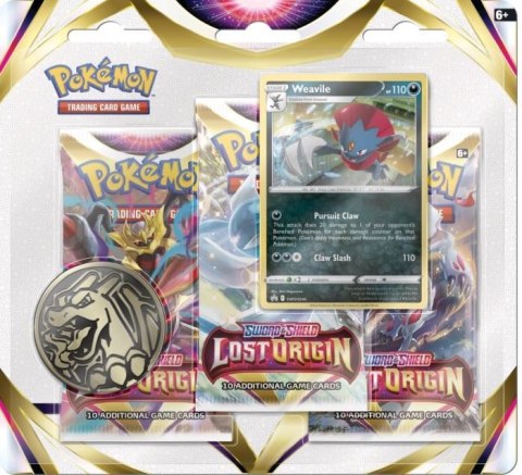 Karty Lost Origin 3-Pack Blister Weavile Pokemon TCG