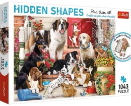 Psia zabawa | Hidden Shapes | Puzzle 1043el | Trefl