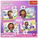 Puzzle 4w1 Przygody Gabi Koci Domek Gabi Trefl