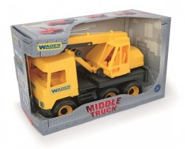 Dźwig żółty 38 cm Middle Truck w kartonie Wader