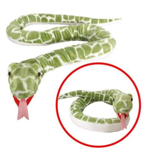 Pluszak ZOO Wąż zielony 142 cm Beppe