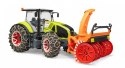 Traktor Claas Axion 950 z plugiem snieznym BRUDER