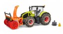 Traktor Claas Axion 950 z plugiem snieznym BRUDER