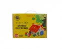 Drewniany sorter Edukacyjny Domek Malowany Las