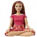 Lalka Barbie Made to Move Kwieciste Czerwony strój Mattel
