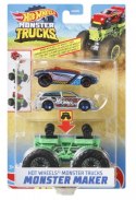 Pojazd Monster Truck Mix srebrny Hot Wheels