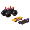 Pojazdy Monster Truck Mix fioletowy i żółty Hot Wheels