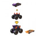 Pojazdy Monster Truck Mix fioletowy i żółty Hot Wheels