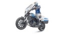 Scrambler Ducati Motocykl z policjantem BRUDER