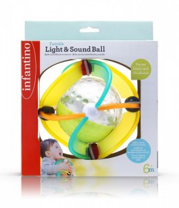 Infantino Gumowa piłka światełka, dźwięk B-kids