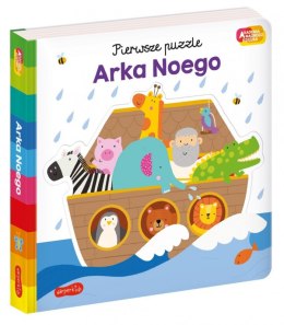 Książeczka Akademia Mądrego Dziecka. Pierwsze Puzzle. Arka Noego Harper Collins