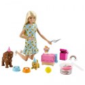 Lalka Barbie Przyjęcie dla szczeniaczka Zestaw Mattel