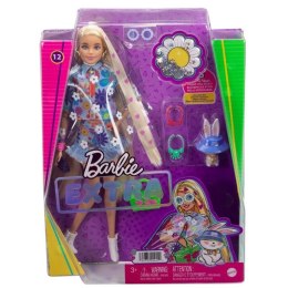 Lalka Barbie Extra Komplet w kwiatki Blond włosy Mattel