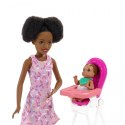 Lalka Barbie Skipper Klub Opiekunek Krzesełko Mini Urodziny GRP41 Mattel