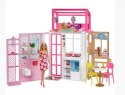 Zestaw kompaktowy domek + lalka Barbie Mattel