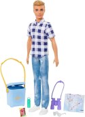 Lalka Barbie Kemping Ken + akcesoria Mattel