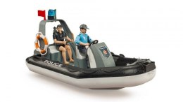 Pojazd Policyjna łódź z 2 figurkami i modułem BRUDER
