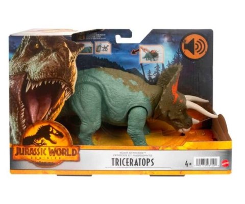 Figurka Jurassic World Dinozaur Dziki ryk Triceratops Mattel