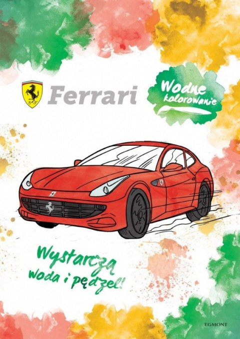 Kolorowanka wodna Ferrari. Wodne kolorowanie Harper Collins