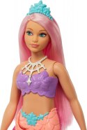 Lalka Barbie Dreamtopia Syrenka Pomarańczowo-różowy ogon Mattel