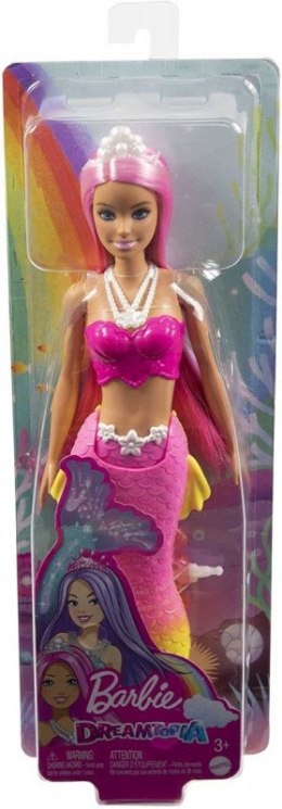 Lalka Barbie Dreamtopia Syrenka Różowo-żółty ogon Mattel