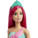 Lalka Barbie Dreamtopia malinowe włosy Mattel