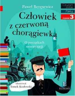 Książeczka Człowiek z czerwoną chorągiewką. Czytam sobie. Poziom 3 Harper Collins