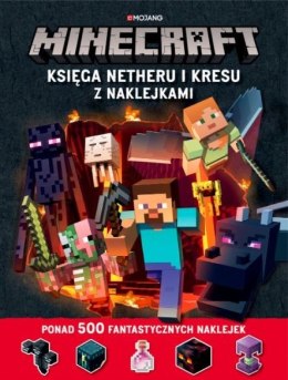 Księga Netheru i Kresu z naklejkami Minecraft Harper Collins