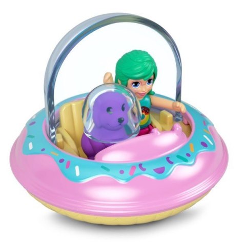 Figurki Polly Pocket Pollyville Autko Pączek Mattel