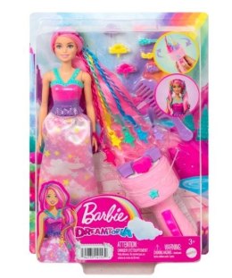 Lalka Barbie Księżniczka zakręcone pasemka Mattel