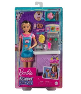 Lalka Barbie Skipper Pierwsza praca Bar z przekąskami Mattel