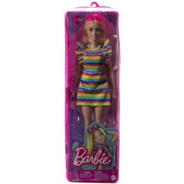 Barbie Fashionistas Lalka Sukienka w paski i aparat ortodontyczny Mattel