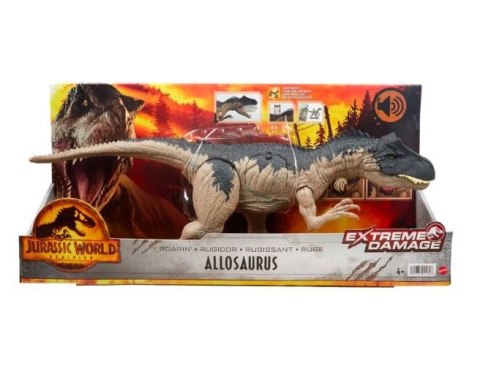 Figurka Jurassic World Extreme Damage Dinozaur Allosaurus Mattel