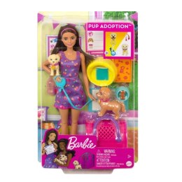 Lalka Barbie Adopcja piesków Mattel