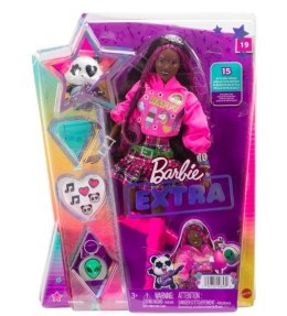 Lalka Barbie Extra Brunetka z różowymi pasemkami Mattel