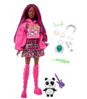 Lalka Barbie Extra Brunetka z różowymi pasemkami Mattel