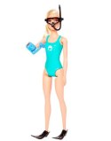 Lalka Barbie Kariera Biolożka morska Mattel